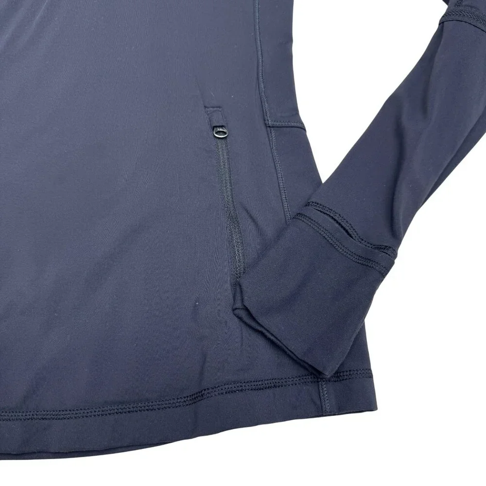 Lululemon Women's Black 1/4 Zip LS Pull Over Activewear, Size S - Picture 4 of 7